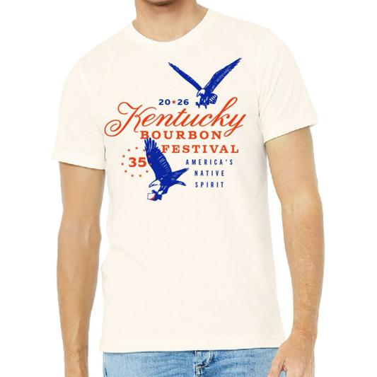 2026 Kentucky Bourbon Festival Short Sleeve T-Shirt - Ivory - Pre-Order