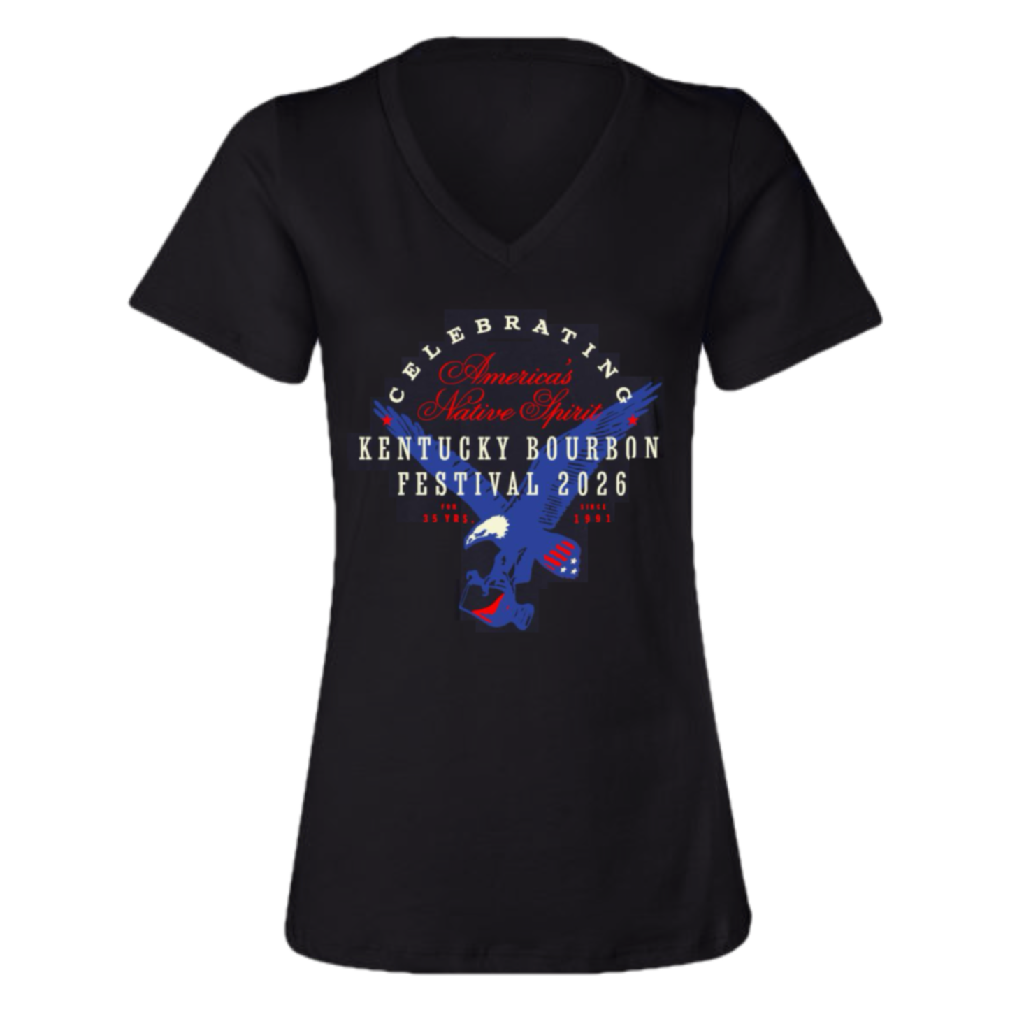 Women's 2026 America's Native Spirit KBF T-Shirt in Navy