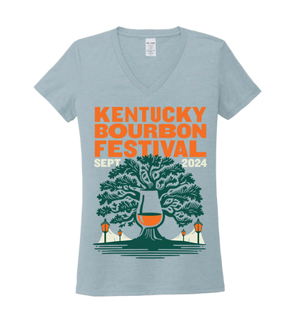 2024 Kentucky Bourbon Festival Ladies V-Neck Tee
