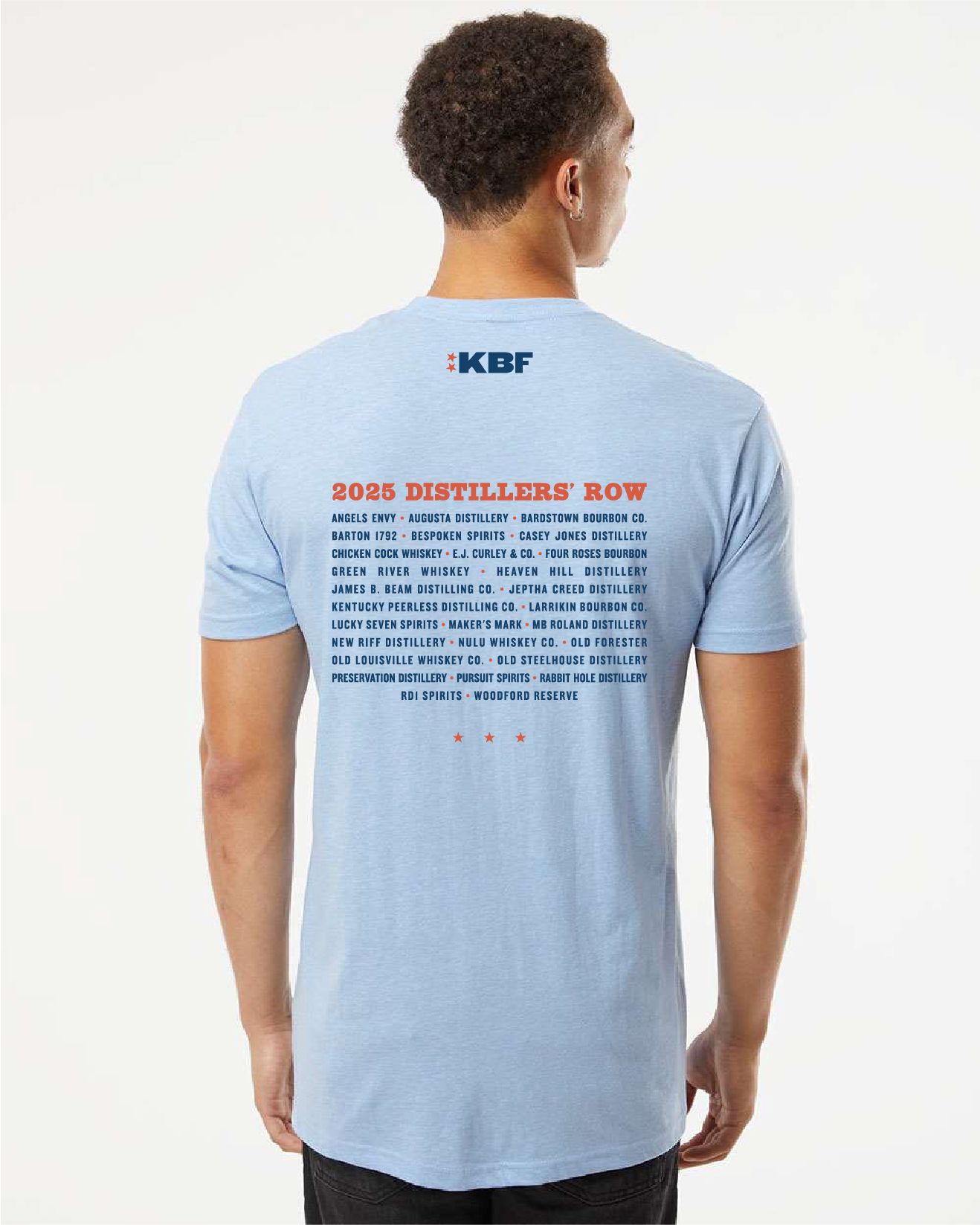 2025 Kentucky Bourbon Festival Distiller’s Row Series T-Shirt – Stonewash Blue