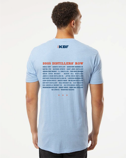 2025 Kentucky Bourbon Festival Distiller’s Row Series T-Shirt – Stonewash Blue