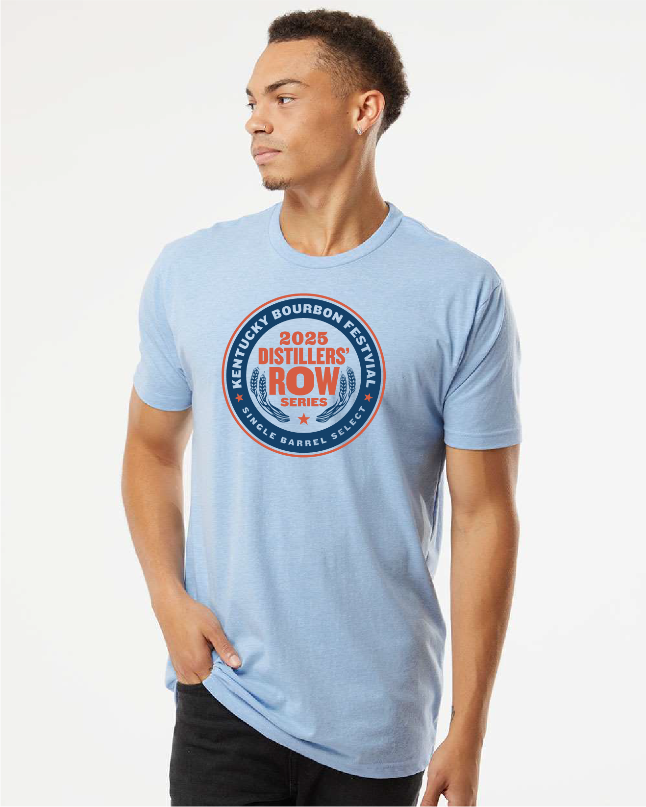2025 Kentucky Bourbon Festival Distiller’s Row Series T-Shirt – Stonewash Blue